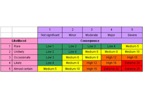 Risk Analysis Matrix